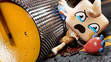 SHREDDING CHARACTERS SPIRAL GAME SPRUNKI DANDYS WORLD!!! 🥺😡💀