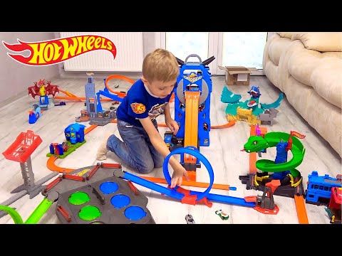 Видео: Машинки ХОТ ВИЛС для детей и Даник с папой - Сборник про машинки Hot Wheels все серии подряд