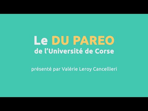 Le PAsseport pour RÉussir & s'Orienter - Université de Corse