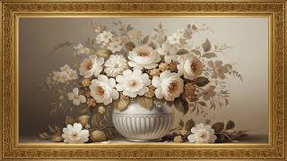 Turn Your TV Into Soft Neutral Art 🌿 6H Minimal Floral Oil Paintings (Relaxing Display) screenshot 3