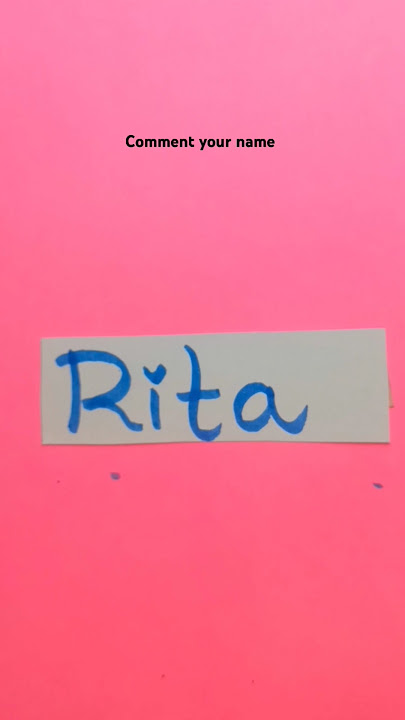 Rita is cute name ❤️🥰🥰#writing #senseiwriter #handwriting #shorts