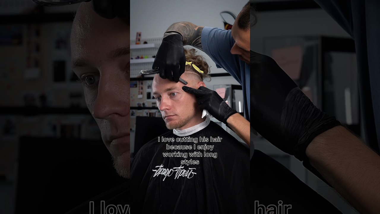 ASMR Sharp Blade Refill & Hair Tattoo | Satisfying Barber Precision