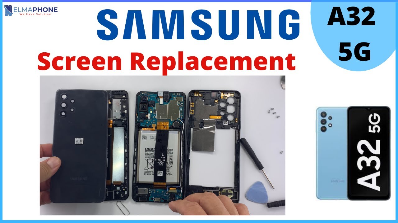 Samsung A32 5G Display Replacement / How to change screen samsung A32