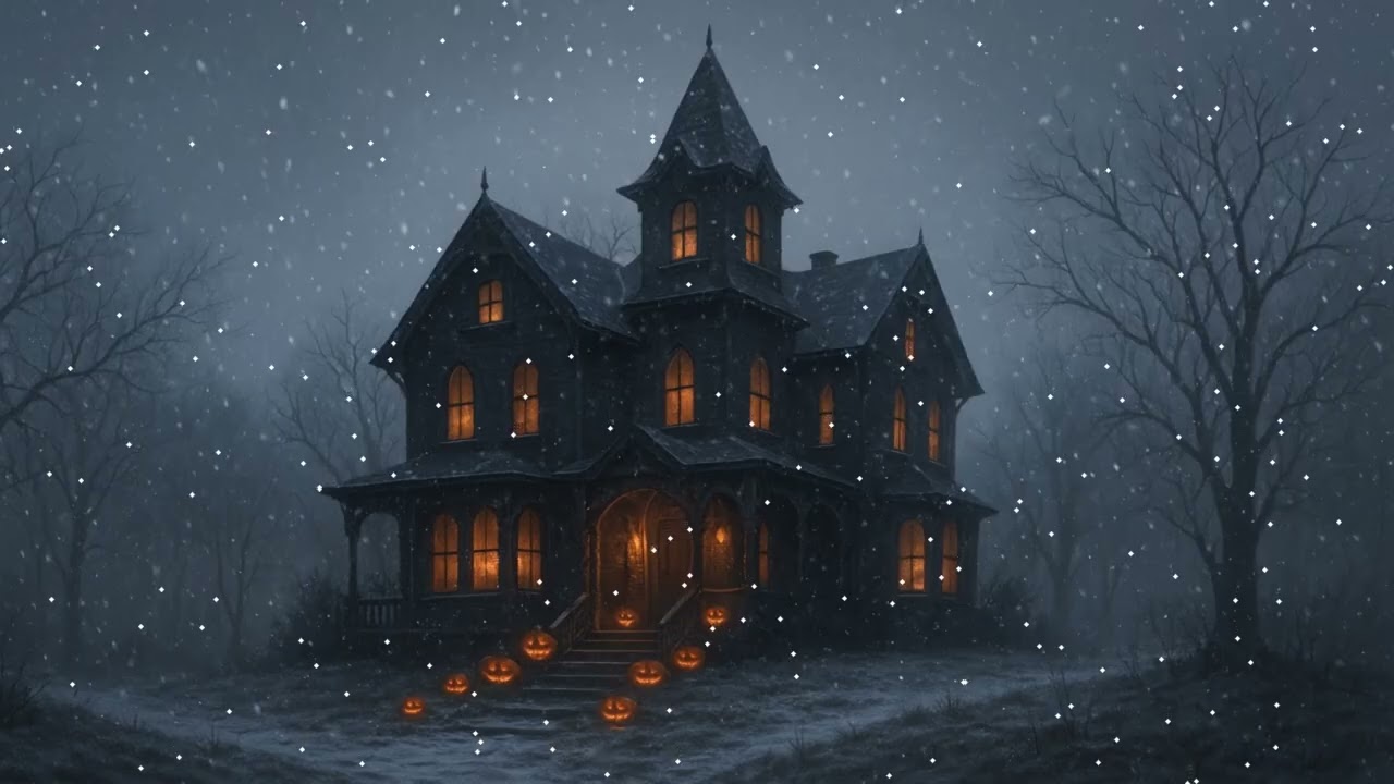 Spooky Snowcore Music in a Haunted Mansion