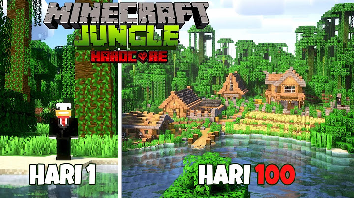 100 HARI di Minecraft Dunia JUNGLE ONLY HARDCORE