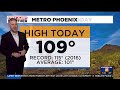 Expect hot temps and breezy condition in Phoenix today
