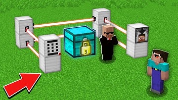 Minecraft NOOB vs PRO: NOOB FOUND MOST GUARDED HUGE LOCKED DIAMOND CHEST Challenge 100% trolling