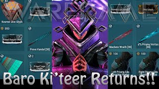 Warframe - Baro Kiteer Returns 23Rd January 2026