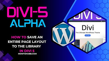How to save an entire page layout to the Library in Divi 5
