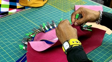 How To Make a Leather Bucket Bag Part 2 of 4