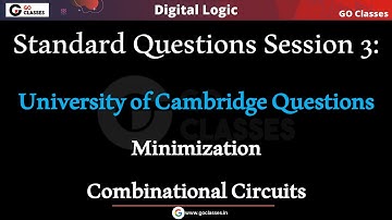 Digital Logic: Standard Questions Session 3 - PART 2 - K-Map, Decoder | GO Classes | Deepak Poonia