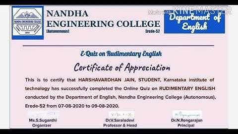 FREE NATIONAL LEVEL QUIZ ON RUDIMENTARY ENGLISH WITH FREE CERTIFICATE IN 1 MINUTE|FREE COURSES