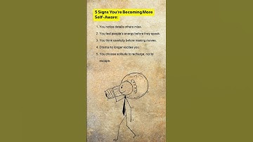 5 Signs You’re Becoming More Self-Aware — #SelfAwareness #Mindset #Growth #motivation #selfgrowth