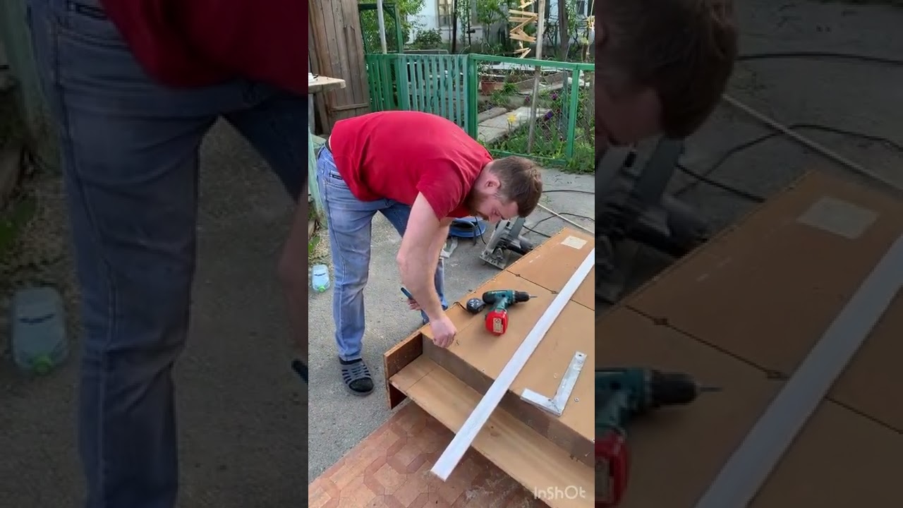 Распилили шкаф😁