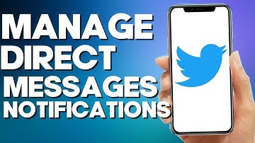 How to Turn off/on Direct Messages Notifications on Twitter