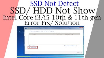 SSD Not Detected Windows 10/11 Install 2025 💻 | Fix SSD Not Showing 11th Gen Intel Laptop Hindi