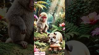 yah baccha Ke liye video hai i channel ko subscribe kijiye #training #yes #happy #morning#monkey#dog