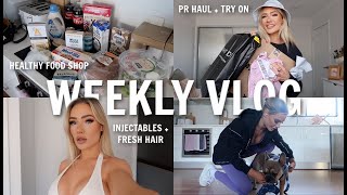 Weekly Vlog | Pr Haul & Try On, Healthy Food Shop, Beauty Day & More!