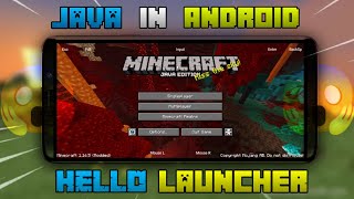 Playing Minecraft Java in Android | Minecraft Java In Android | Hello Launcher