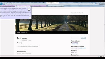 Scrolling down popup wordpress plugin