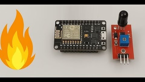 Flame detection system using ESP8266 NodeMCU and KY-026 sensor