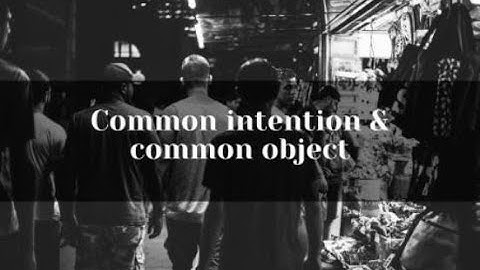 COMMON INTENTION AND COMMON OBJECT || DIFFERENCE || CONSTRUCTIVE JOINT LIABILITY