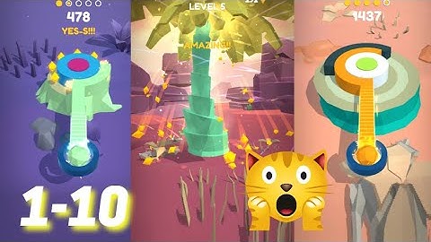 Twist Hit Game Gameplay Walkthrough Level 1-10 iOS Android Noob vs Hack