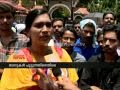 hotel employees including women protesting