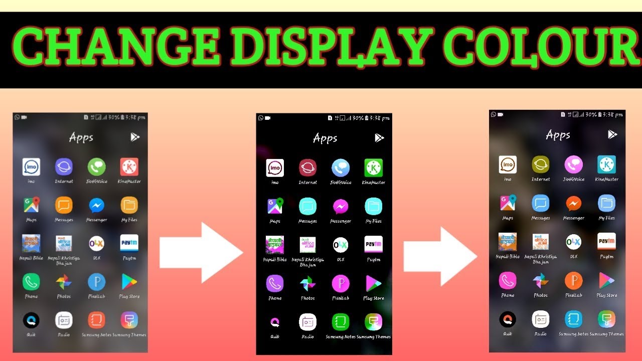 How to change display colour on android? Hidden settings on android ...