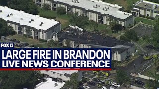 Large condo fire in Brandon