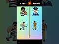 Chor vs Police apko kon pasand hai 😁🔥|comparison video|#shorts