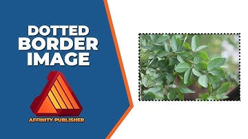 How to insert dotted border to image in affinity publisher