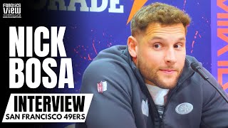 Nick Bosa Reacts to Joey Bosa Playing for Jim Harbaugh Now \& Gives His Rankings of Top Pass Rushers