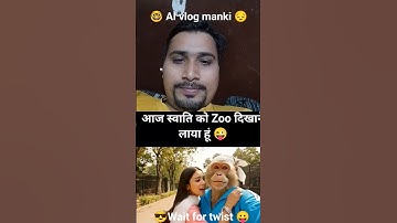 🤓 AI vlog 😎 #monkey #jokes #funnyanimals #monkeyvlog #monkeyvlogger #ytshorts #viral #trending