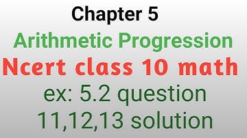 Ncert class 10 math # ex:5.2 question 11,12,13 solution # by Manjeet Verma (Manjeet maths)