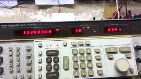 First look at the HP 8662A Signal gen