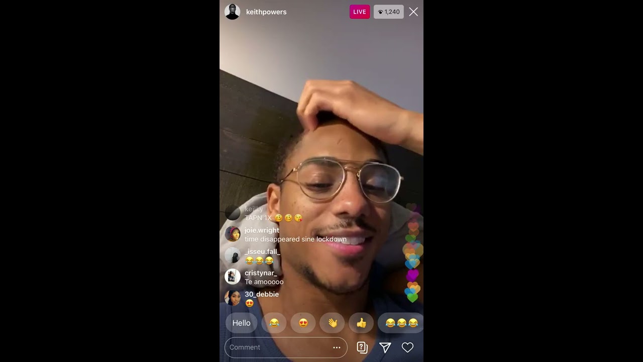 Keith Powers IG Live 4/14/20