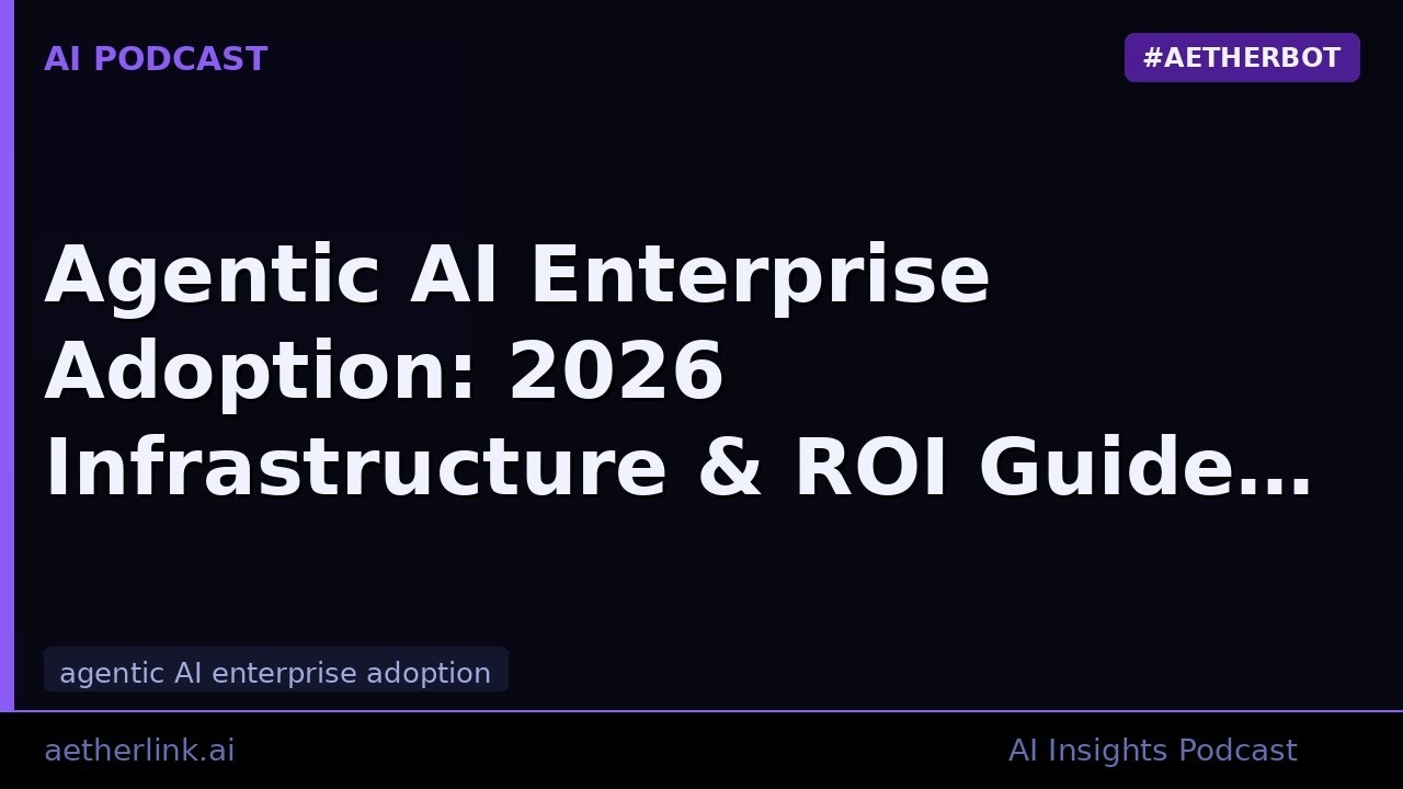 Agentic AI Enterprise Adoption: 2026 Infrastructure & ROI Guide - YouTube