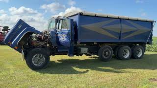 1975 Ford 8000 Grain Truck, Cat 3208 Engine, 20’ Steel Box, 5’ Sidewalls, Roll Tarp