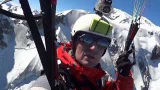 2012 06 Déco Nord Aiguille du Midi Chamonix Mont Blanc 3800m Parapente