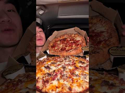 Trying @dominos  with their New Slice Sauce #shorts