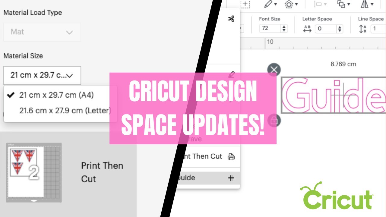 NEW UPDATES TO CRICUT DESIGN SPACE! GUIDE, PRINT THEN CUT &amp; ROTATE ...