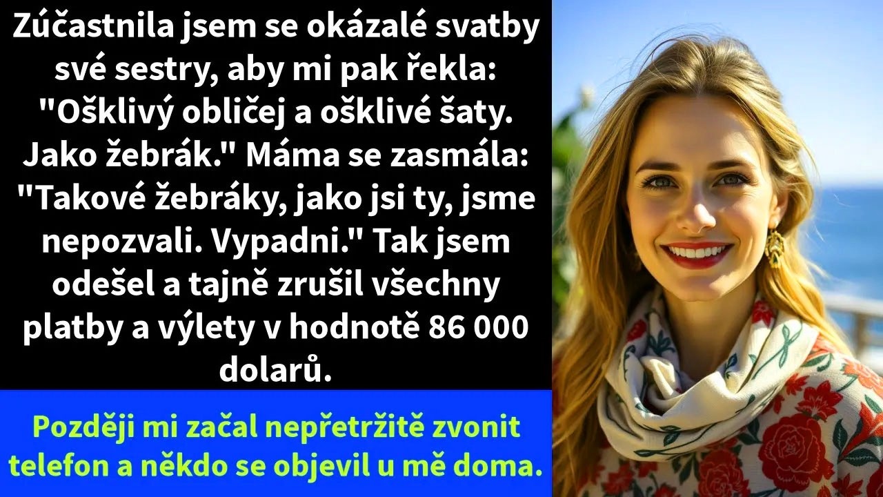 „Meg, ty už nebudeš družička." Ten telefonát přišel v osm ráno, den před svatbou mé mladší sestry Loren. Byla jsem ta zodpovědná dcera, která dvaatřicet let řešila všechny rodinné problémy a...