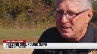 UPDATE: Missing 12-year-old girl in Laurens Co. found safe