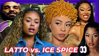 Latto CLASH Ice Spice 👀 Pourquoi elles sont en beef ? Drake &amp; son missile, Megan Nicki