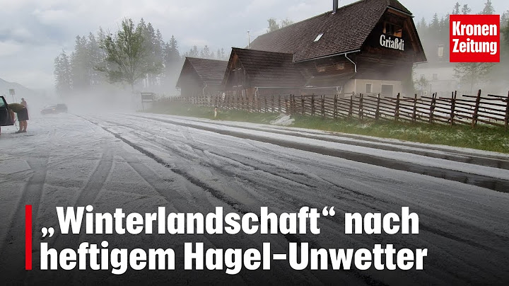 „Winterlandschaft“ nach heftigem Hagel-Unwetter | krone.tv NEWS
