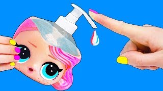 12 НЕВЕРОЯТНЫХ ЛАЙФХАКА поделок с КУКЛАМИ ЛОЛ Сюрприз! Мультик LOL Surprise toy SCHOOL LIFE HACKS