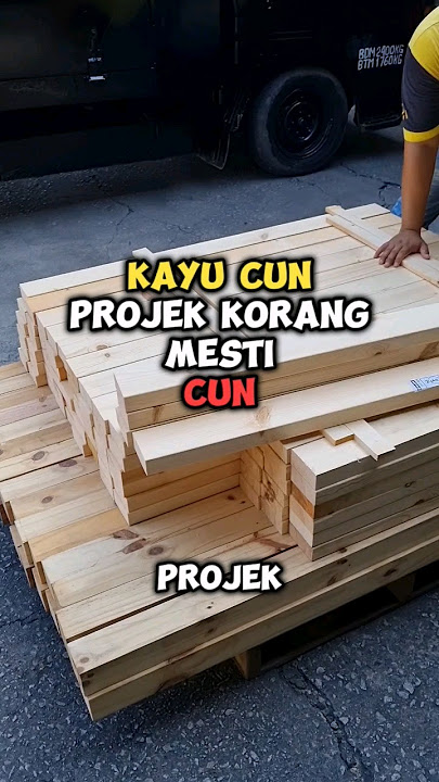 Kayu yang cun mesti senangkan kamu buat projek korang