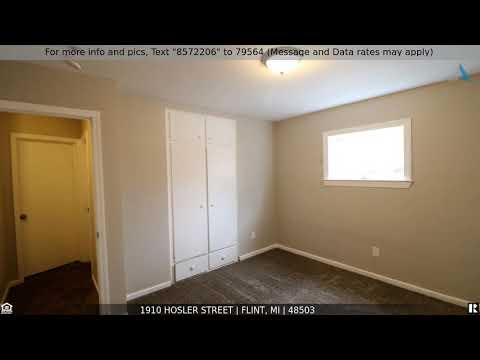 1910 HOSLER Street, Flint, MI home video tour
