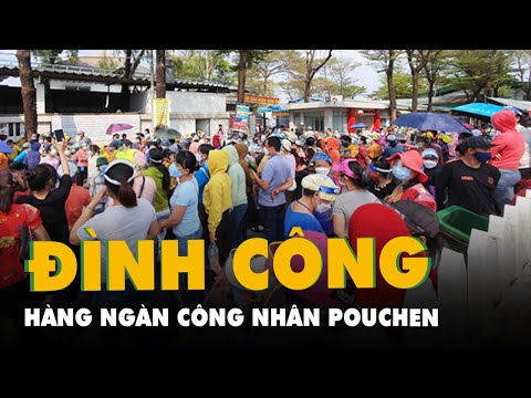 Video Hàng ngàn công nhân Pouchen ngừng việc do tiền thưởng... - youtube
